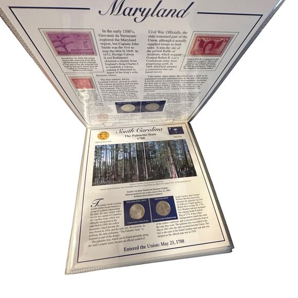 Postal Commemorative Society Statehood Quarters Collection I & II DC Territories - Picture 3 of 4